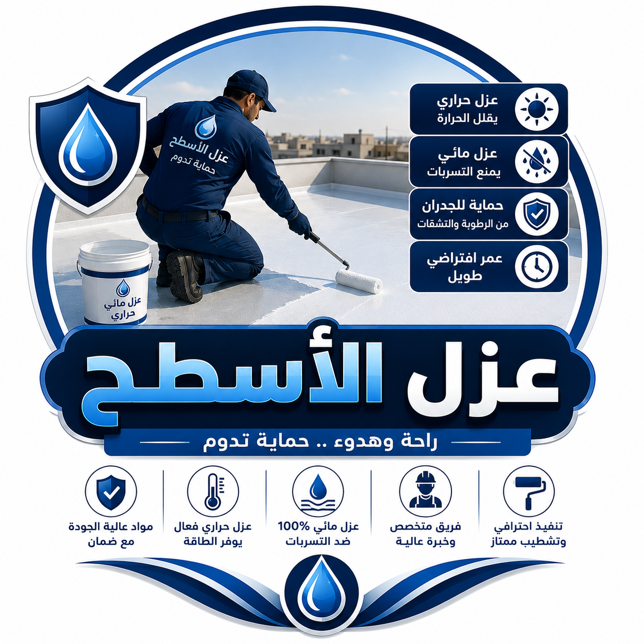 عزل الأسطح بالرياض