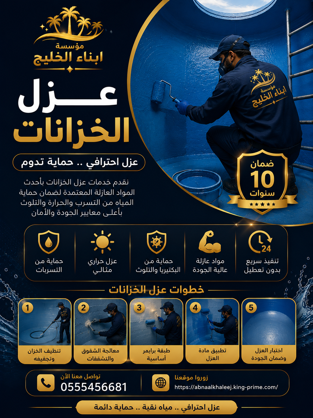 عزل خزانات بالرياض